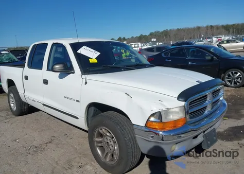 2001 Dodge Dakota Slt/Sport из США, поврежденный, VIN 1B7GL2AN51S163244